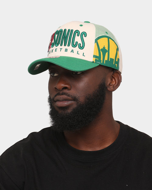 Mitchell & Ness Seattle Sonics '90s Training Camp' Pro Crown Snapback Cream