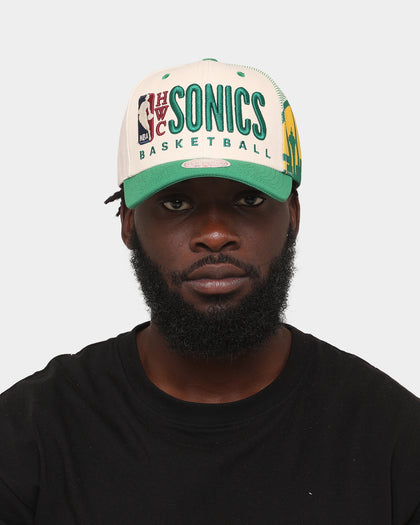 Mitchell & Ness Seattle Sonics '90s Training Camp' Pro Crown Snapback Cream