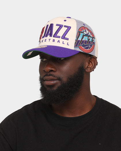 Mitchell & Ness Utah Jazz '90s Training Camp' Pro Crown Snapback Cream