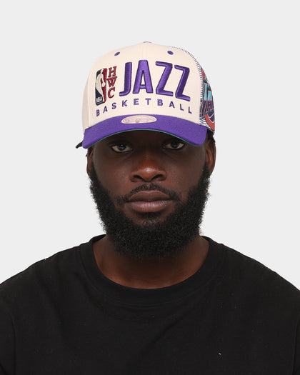 Mitchell & Ness Utah Jazz '90s Training Camp' Pro Crown Snapback Cream