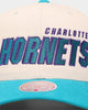 Mitchell & Ness Charlotte Hornets '96 Draft' Pro Crown Snapback Off White