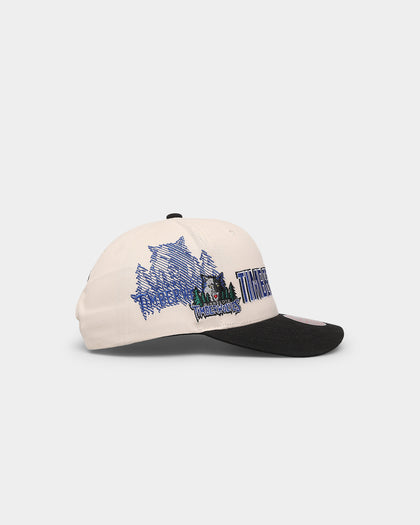 Mitchell & Ness Minnesota Timberwolves '96 Draft' Pro Crown Snapback Off White