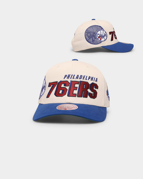 Mitchell & Ness Philadelphia 76ers '96 Draft' Pro Crown Snapback Off White