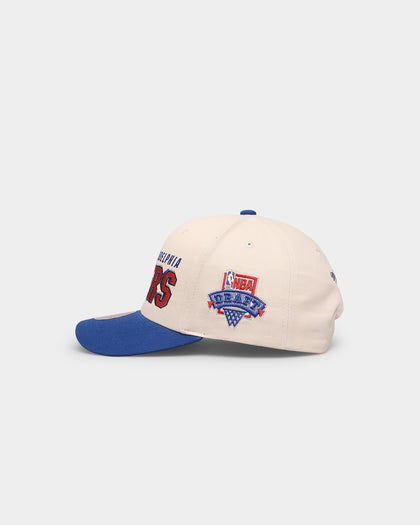 Mitchell & Ness Philadelphia 76ers '96 Draft' Pro Crown Snapback Off White