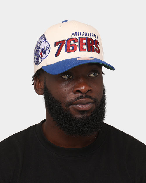Mitchell & Ness Philadelphia 76ers '96 Draft' Pro Crown Snapback Off White