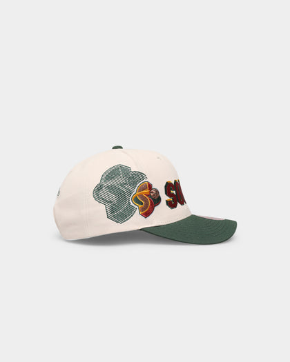 Mitchell & Ness Seattle Sonics '96 Draft' Pro Crown Snapback Off White