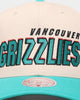 Mitchell & Ness Vancouver Grizzlies '96 Draft' Pro Crown Snapback Off White