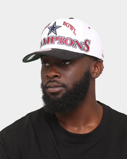 Mitchell & Ness Dallas Cowboys Super Bowl XXVII 'Dallas Cowboys Champs' Pro Crown Snapback Vintage White