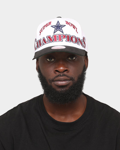 Mitchell & Ness Dallas Cowboys Super Bowl XXVII 'Dallas Cowboys Champs' Pro Crown Snapback Vintage White