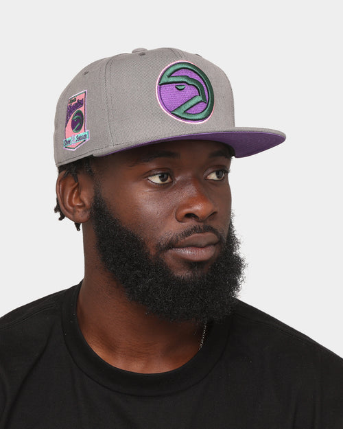 Mitchell & Ness Atlanta Hawks 'From Dusk' Fitted Grey
