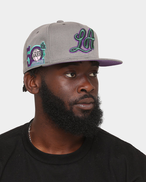 Mitchell & Ness Los Angeles Lakers 'From Dusk' Fitted Grey