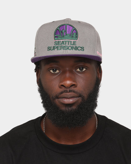 Mitchell & Ness Seattle Supersonics 'From Dusk' Fitted Grey