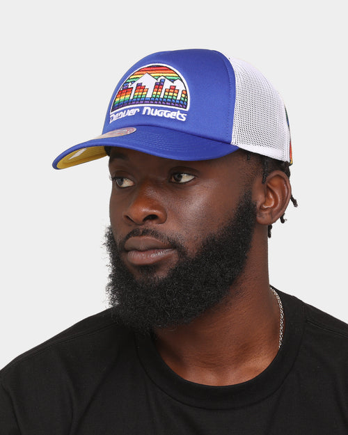 Mitchell & Ness Denver Nuggets 'NBA Off The Backboard' Trucker Snapback Blue