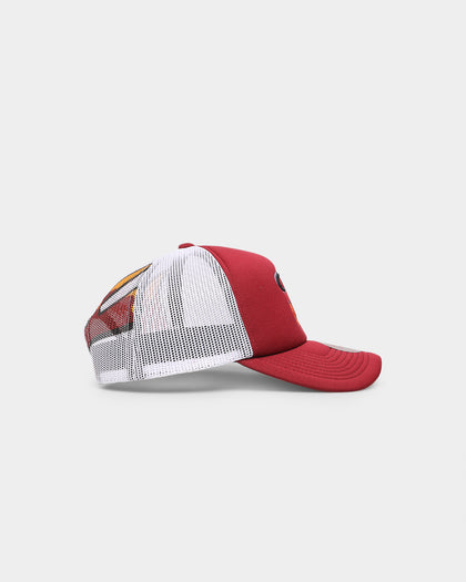 Mitchell & Ness Miami Heat 'NBA Off The Backboard' Trucker Snapback Scarlet