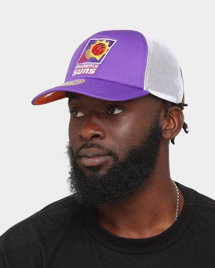 Mitchell & Ness Phoenix Suns 'NBA Off The Backboard' Trucker Snapback Purple