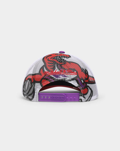 Mitchell & Ness Toronto Raptors 'NBA Off The Backboard' Trucker Snapback Purple