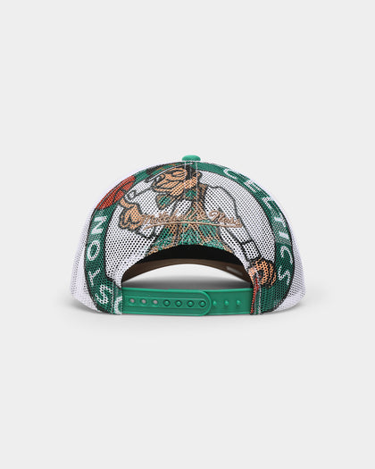 Mitchell & Ness Boston Celtics 'NBA Off The Backboard' Trucker Snapback Green