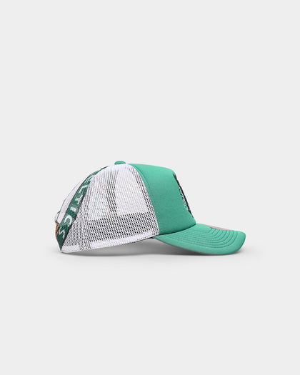 Mitchell & Ness Boston Celtics 'NBA Off The Backboard' Trucker Snapback Green