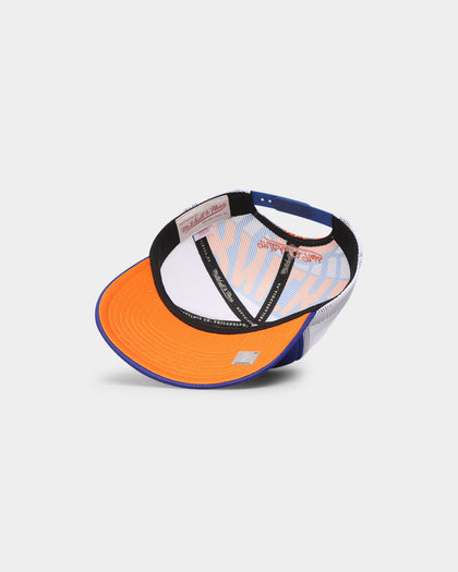 Mitchell & Ness New York Knicks 'NBA Off The Backboard' Trucker Snapback Blue