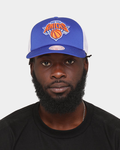 Mitchell & Ness New York Knicks 'NBA Off The Backboard' Trucker Snapback Blue