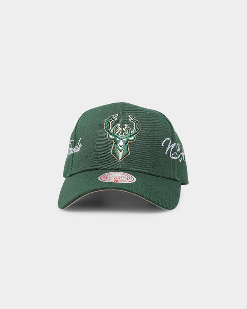 Mitchell & Ness Milwaukee Bucks 'Champion Wrap Classic' Pro Crown Snapback Green