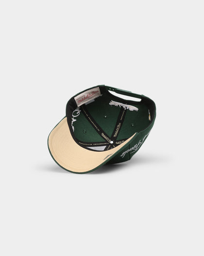 Mitchell & Ness Milwaukee Bucks 'Champion Wrap Classic' Pro Crown Snapback Green