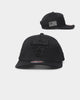 Mitchell & Ness Chicago Bulls 'Velcro Patch' Classic Red Snapback Black