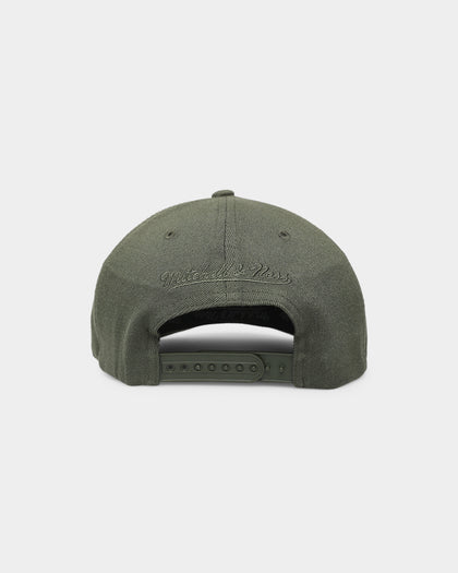 Mitchell & Ness Atlanta Hawks Tonal Logo Classic Snapback Olive