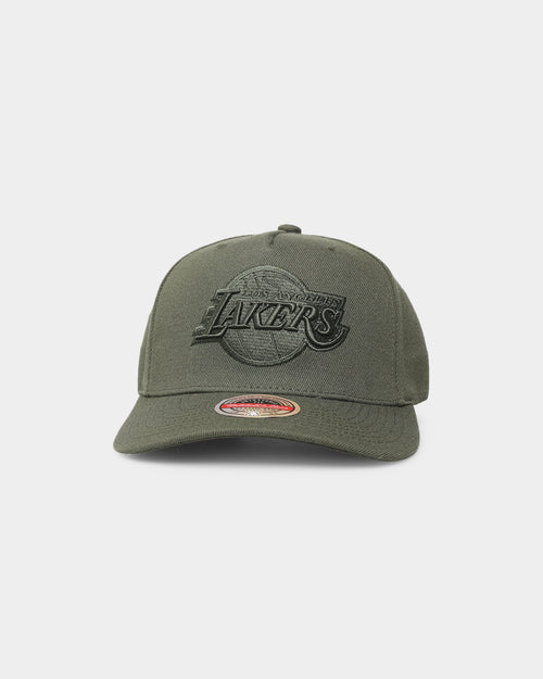 Mitchell & Ness Los Angeles Lakers Tonal Logo Classic Snapback Olive