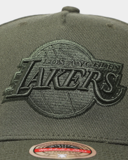 Mitchell & Ness Los Angeles Lakers Tonal Logo Classic Snapback Olive
