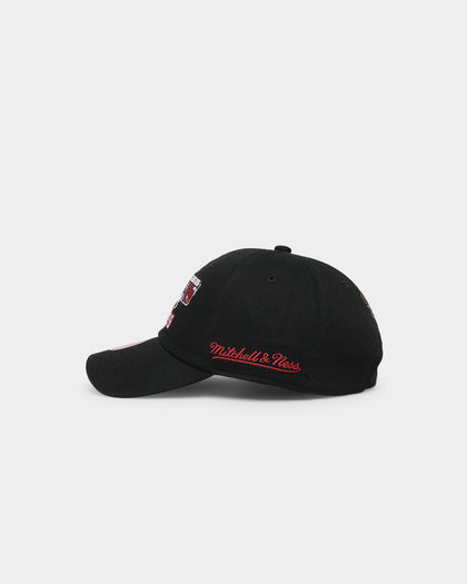 Mitchell & Ness Chicago Bulls '1996 Champions' Dad Hat Strapback Faded Black