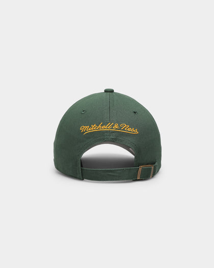 Mitchell & Ness Seattle Sonics '1996 Champions' Dad Hat Strapback Faded Green