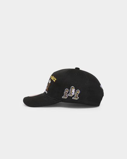 Mitchell & Ness Los Angeles Lakers 'Back To Back To Back' Deadstock Snapback Black