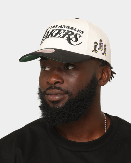 Mitchell & Ness Los Angeles Lakers Script Deadstock Snapback White