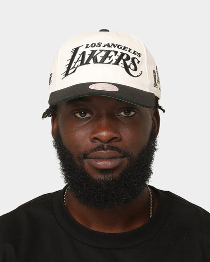 Mitchell & Ness Los Angeles Lakers Script Deadstock Snapback White