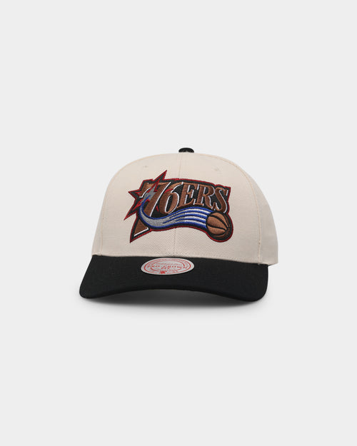 Mitchell & Ness Philadelphia 76ers 'Wool Blend' Snapback Vintage White