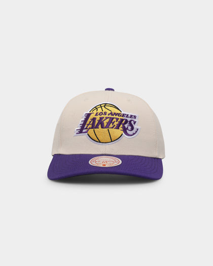 Mitchell & Ness Los Angeles Lakers 'Wool Blend' Snapback Vintage White
