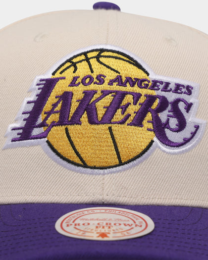 Mitchell & Ness Los Angeles Lakers 'Wool Blend' Snapback Vintage White