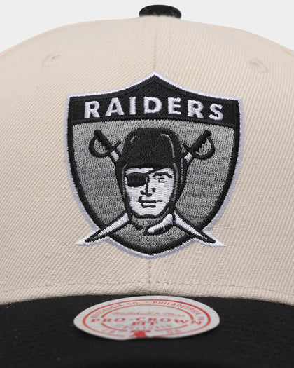 Mitchell & Ness Oakland Raiders 'Wool Blend' Snapback Vintage White