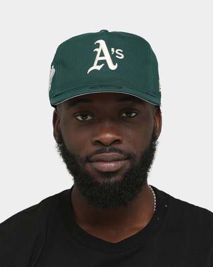 New Era Oakland Athletics 'Green & Cream' Old Golfer Snapback Dark Green