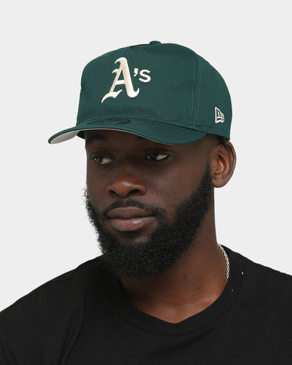 New Era Oakland Athletics 'Green & Cream' Old Golfer Snapback Dark Green