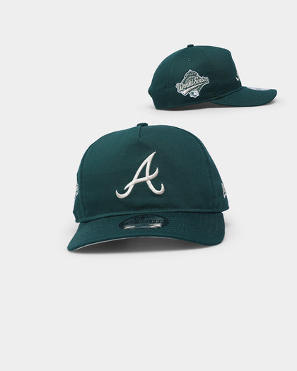 New Era Atlanta Braves 'Green & Cream' Old Golfer Snapback Dark Green