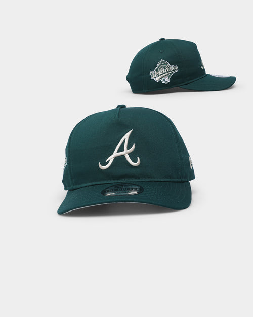 New Era Atlanta Braves 'Green & Cream' Old Golfer Snapback Dark Green