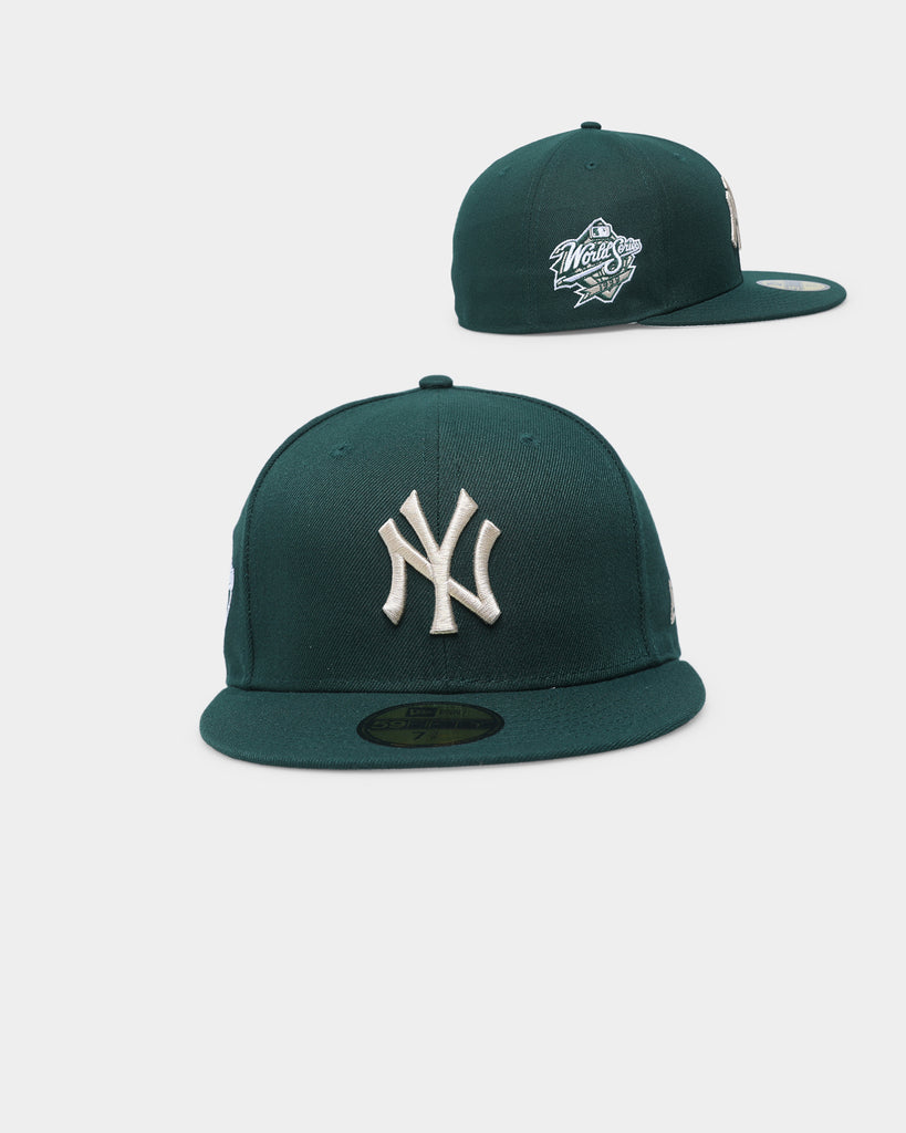 Men's New Era Green New York Yankees 27-Time World Series Champions Orange  Undervisor 59FIFTY Fitted Hat