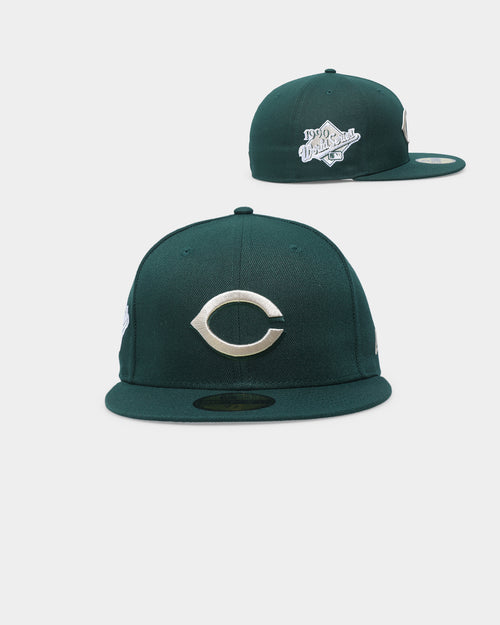 New Era Cincinnati Reds 1990 World Series "Green & Cream" 59FIFTY Fitted Dark Green