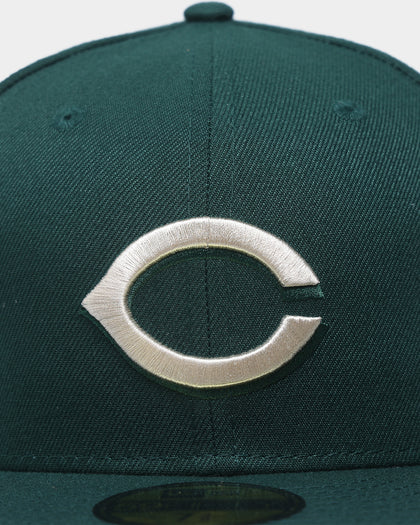 New Era Cincinnati Reds 1990 World Series "Green & Cream" 59FIFTY Fitted Dark Green