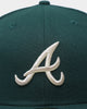 New Era Atlanta Braves World Series "Green & Cream" 59FIFTY Fitted Dark Green