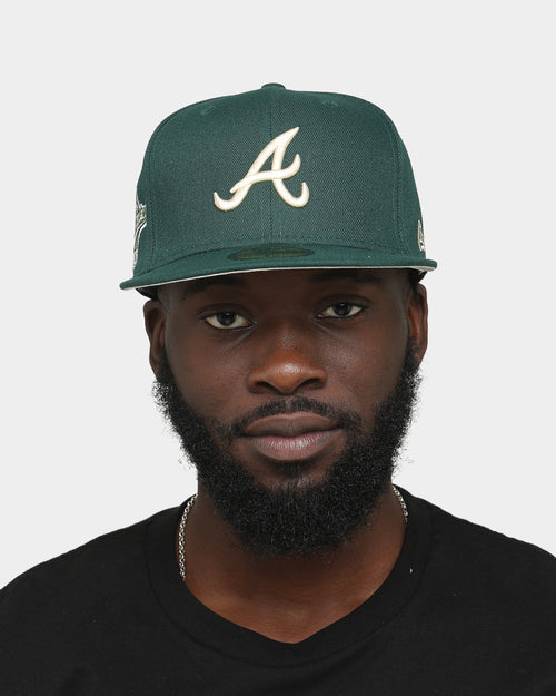 New Era Atlanta Braves World Series "Green & Cream" 59FIFTY Fitted Dark Green