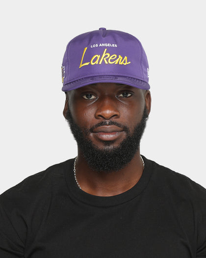 New Era Los Angeles Lakers 'Team Script' Prolight Old Golfer Snapback Original Team Colours