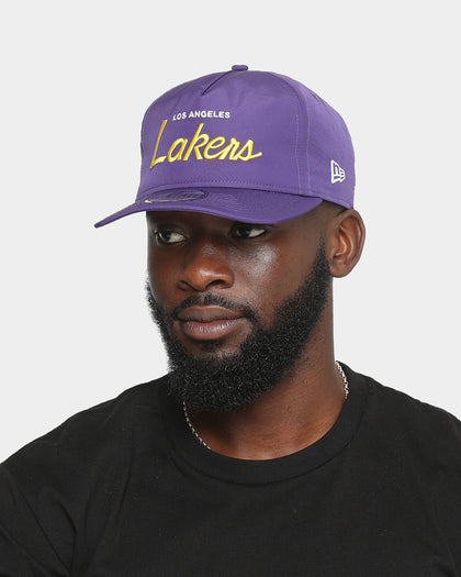 New Era Los Angeles Lakers 'Team Script' Prolight Old Golfer Snapback Original Team Colours